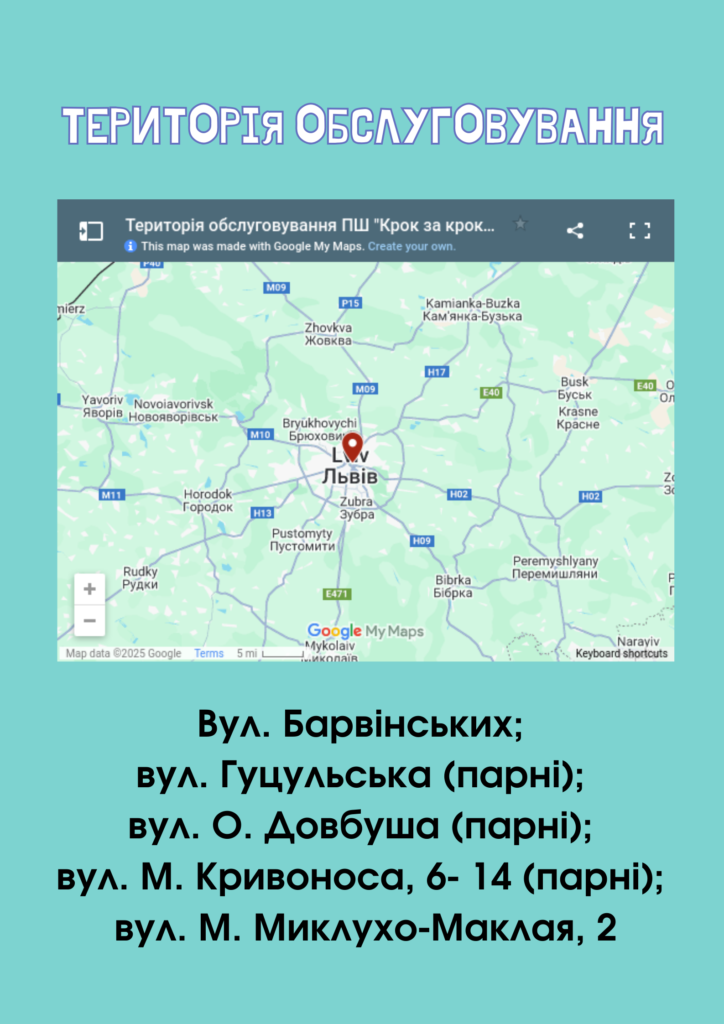 Територія обслуговування